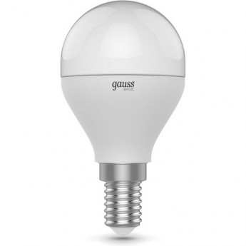 Лампа GAUSS BASIC FILAMENT Шар 4,5W 400LM 4100К Е14 MILKY LED 1/10/50 Лампа GAUSS BASIC FILAMENT Шар 4,5W 400LM 4100К Е14 MILKY LED 1/10/50
