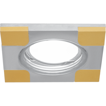 Светильник GAUSS ALUMINIUM AL009 Квадрат. Хром/Золото, Gu5.3 Светильник GAUSS ALUMINIUM AL009 Квадрат. Хром/Золото, Gu5.3