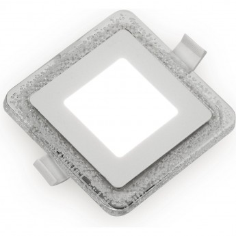 Светильник GAUSS BUBBLES кв3+3W, 350lm 3000K 180-265V IP20 монт Ø80 103*103*31мм 3 реж LED 1/40 Светильник GAUSS BUBBLES кв3+3W, 350lm 3000K 180-265V IP20 монт Ø80 103*103*31мм 3 реж LED 1/40