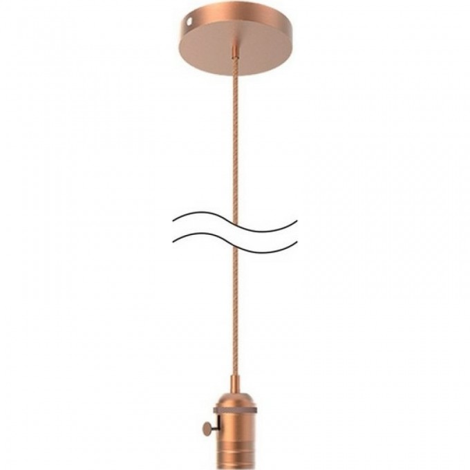 Светильник подвесной GAUSS DECOR медный E27, 1 м, 1/40 PL043
