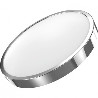 Светильник светодиодный GAUSS накладной 18Вт 4100K 1300лм IP20 круглый (хром) Светильник светодиодный GAUSS накладной 18Вт 4100K 1300лм IP20 круглый (хром)